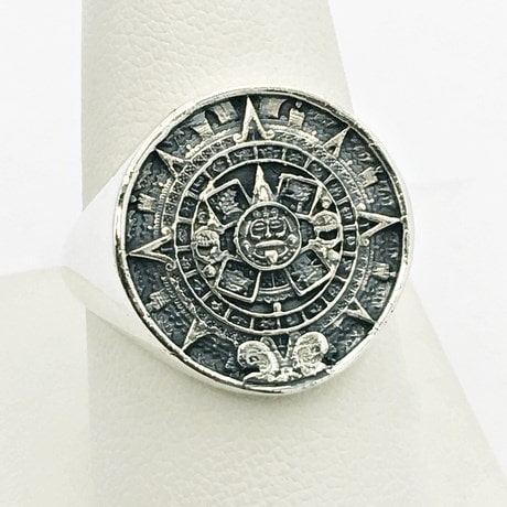 Bague Mexicaine calendrier Aztèque